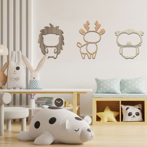 Laser Cut Forest Animals Trio 2 - GM Crafts