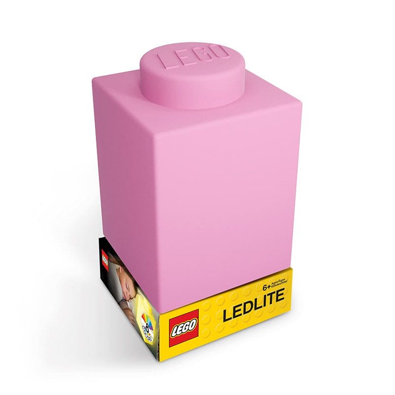 LEGO® Iconic 1x1 Silicone Brick 1000% Nitelite - PINK - GM Crafts
